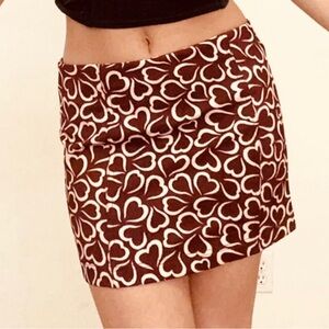 Vintage Mini Skirt, Urban Outfitters, Medium, Wine Color
